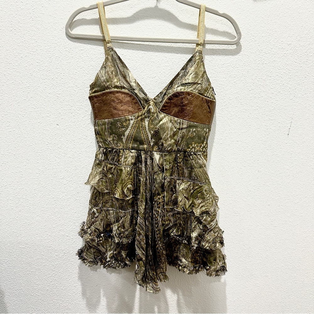 Dolce & Gabbana silk lamb leather top